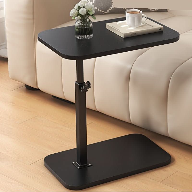 Adjustable Wood & Metal Side Table for Sofa 1