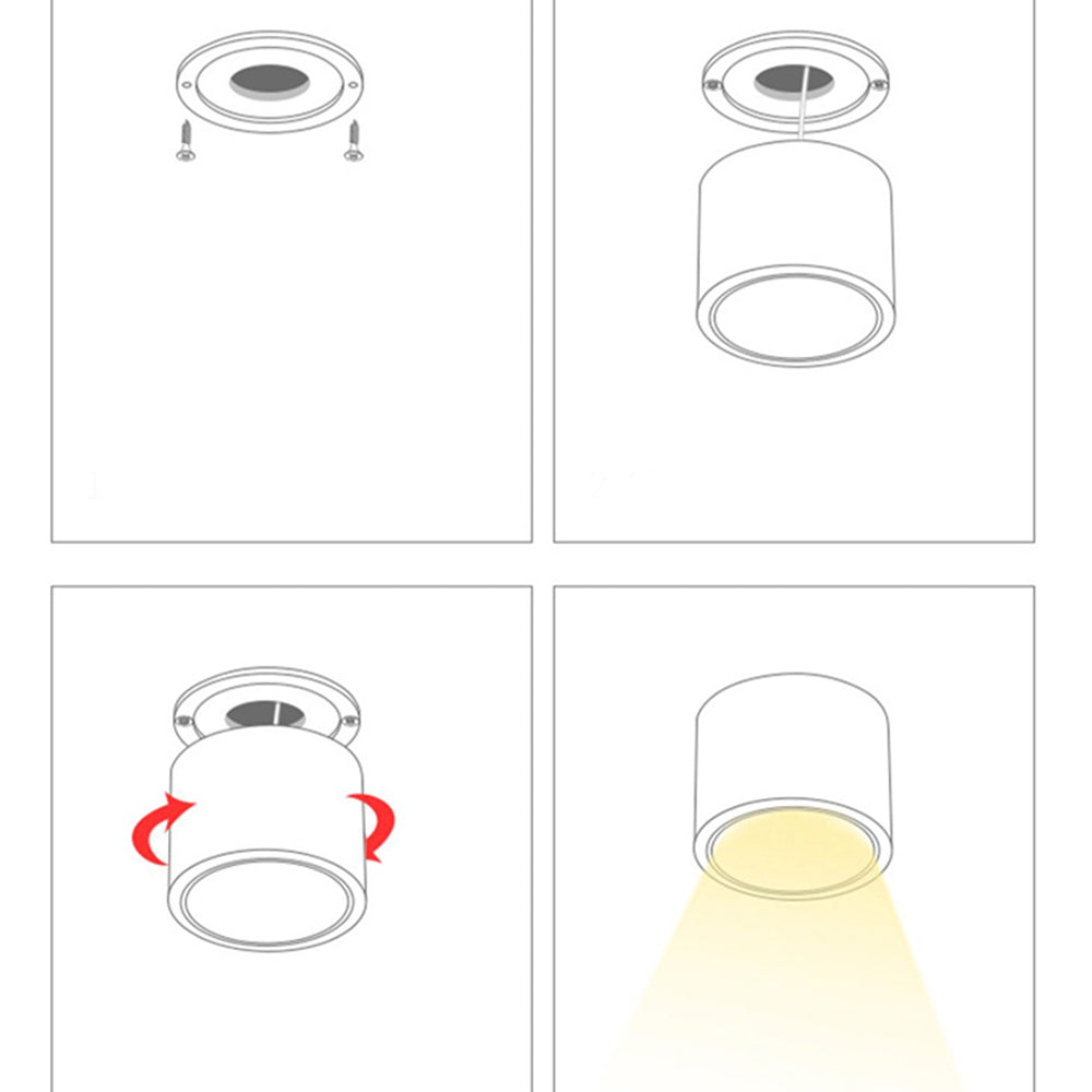 Aluminum Recessed LED Spotlights — Minimalist Ceiling 6
