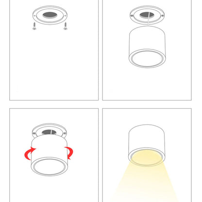 Aluminum Recessed LED Spotlights — Minimalist Ceiling 6