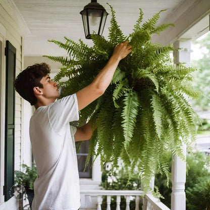 Artificial Boston Fern — UV-Resistant Faux Greenery 1