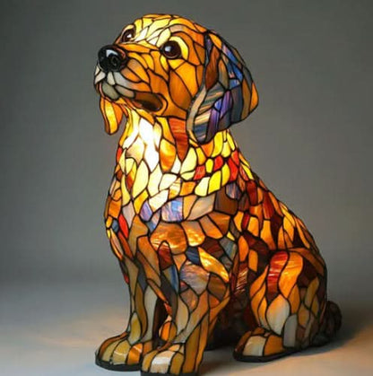 Artistic LED Dog Night Light — Cozy Decor Glow 16