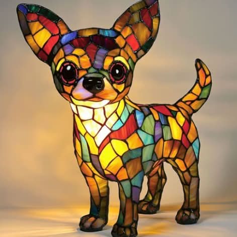 Artistic LED Dog Night Light — Cozy Decor Glow 9