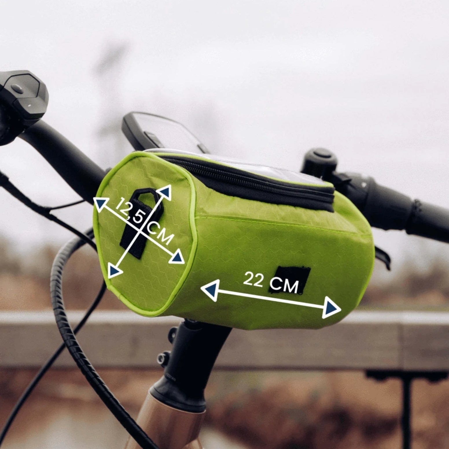 Bike Handlebar Bag — Waterproof Touchscreen Top 8