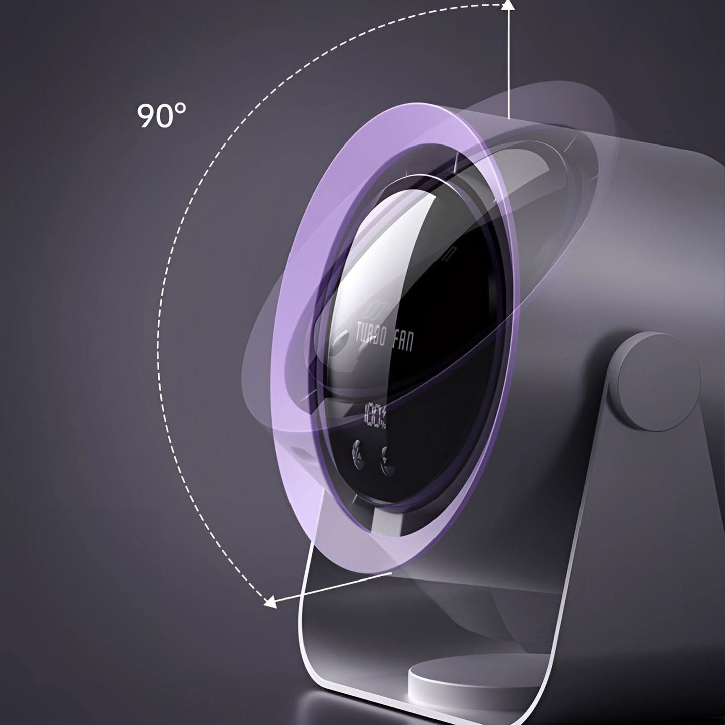 Bladeless Fan with LED Display — Quiet Cooling 3