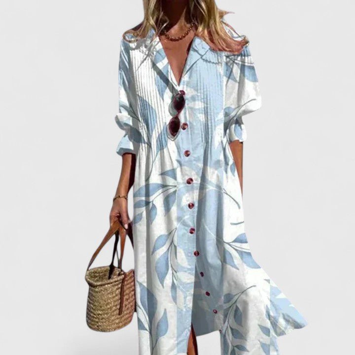 Boho Midi Dress — Colorful Print Flowy Fit 1