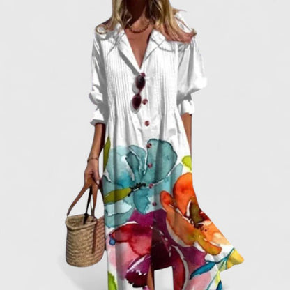Boho Midi Dress — Colorful Print Flowy Fit 2