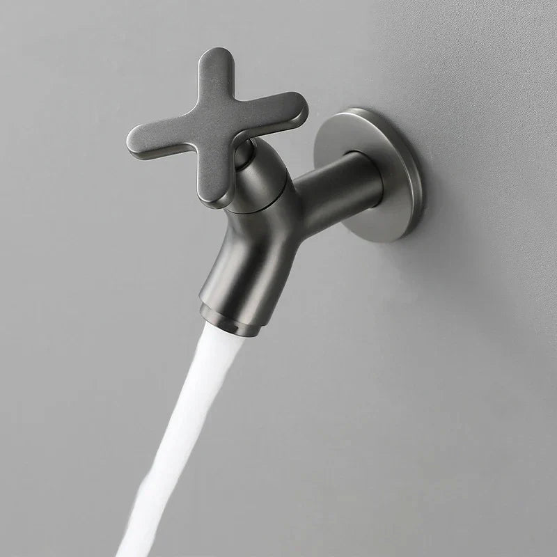 Brass Wall-Mounted Faucet for Kitchen & Bath 9