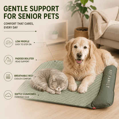 Breathable Pet Cooling Mat with Bolster — Dogs & Cats 5