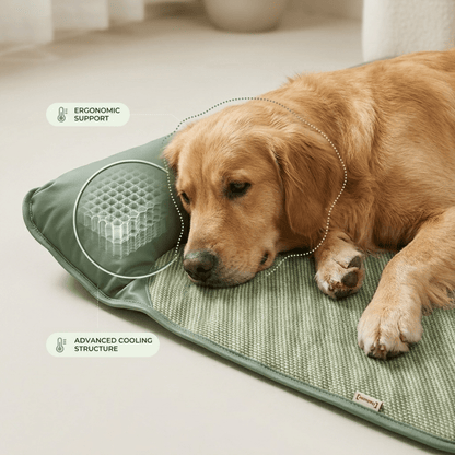 Breathable Pet Cooling Mat with Bolster — Dogs & Cats 6