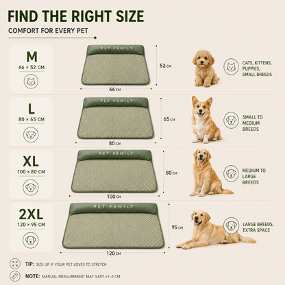 Breathable Pet Cooling Mat with Bolster — Dogs & Cats 9
