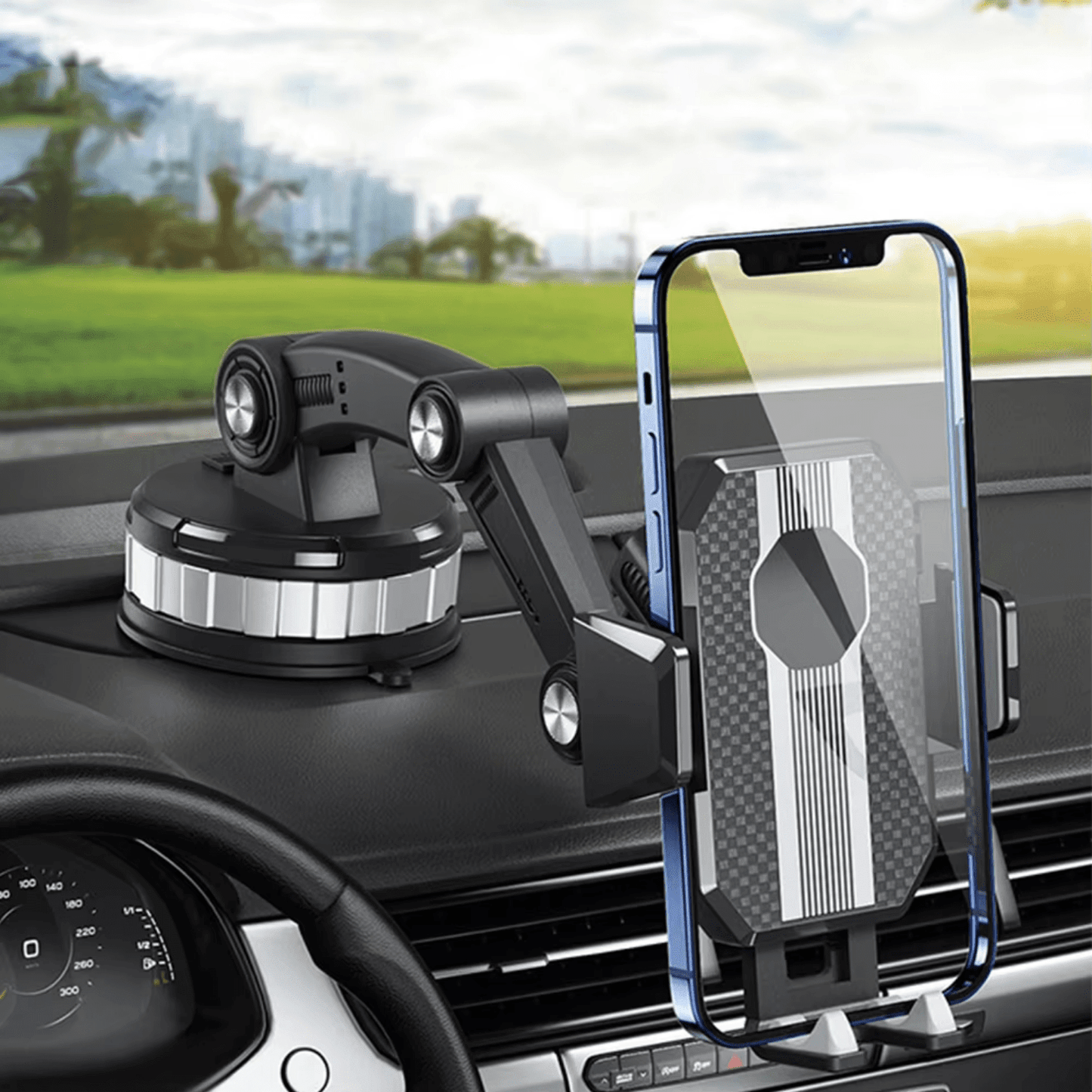 Car Phone Holder — Strong Suction, 360 Rotation 1