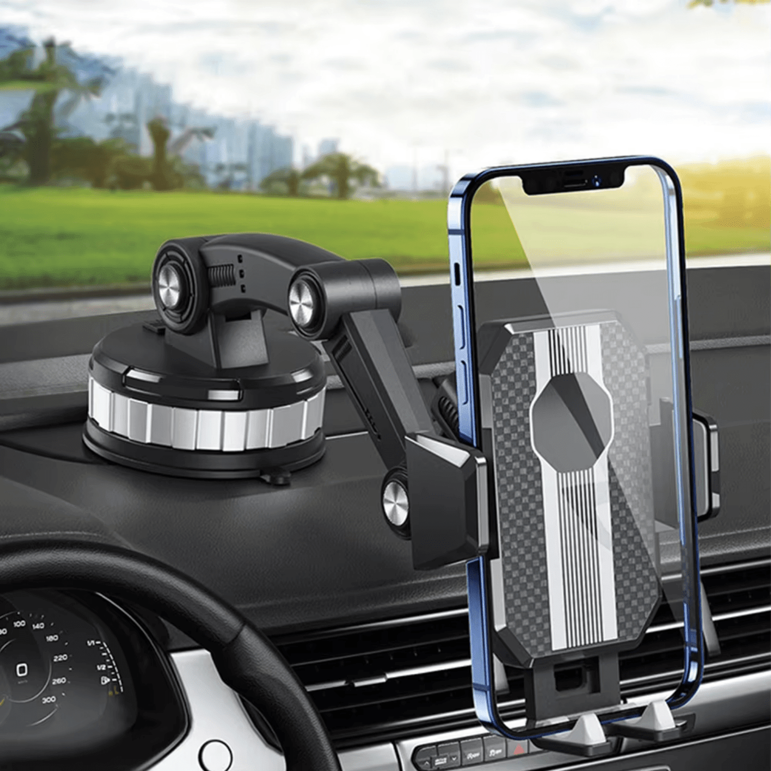 Car Phone Holder — Strong Suction, 360 Rotation 1