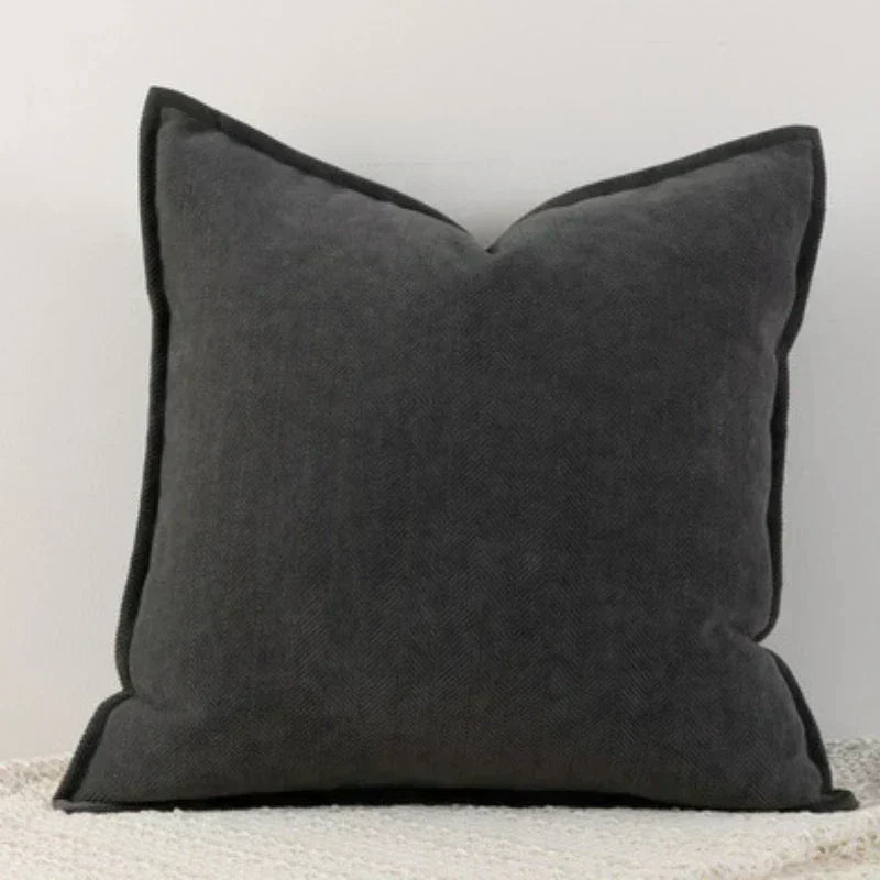 Chenille Cushion Cover — Soft, Machine Washable Decor 1