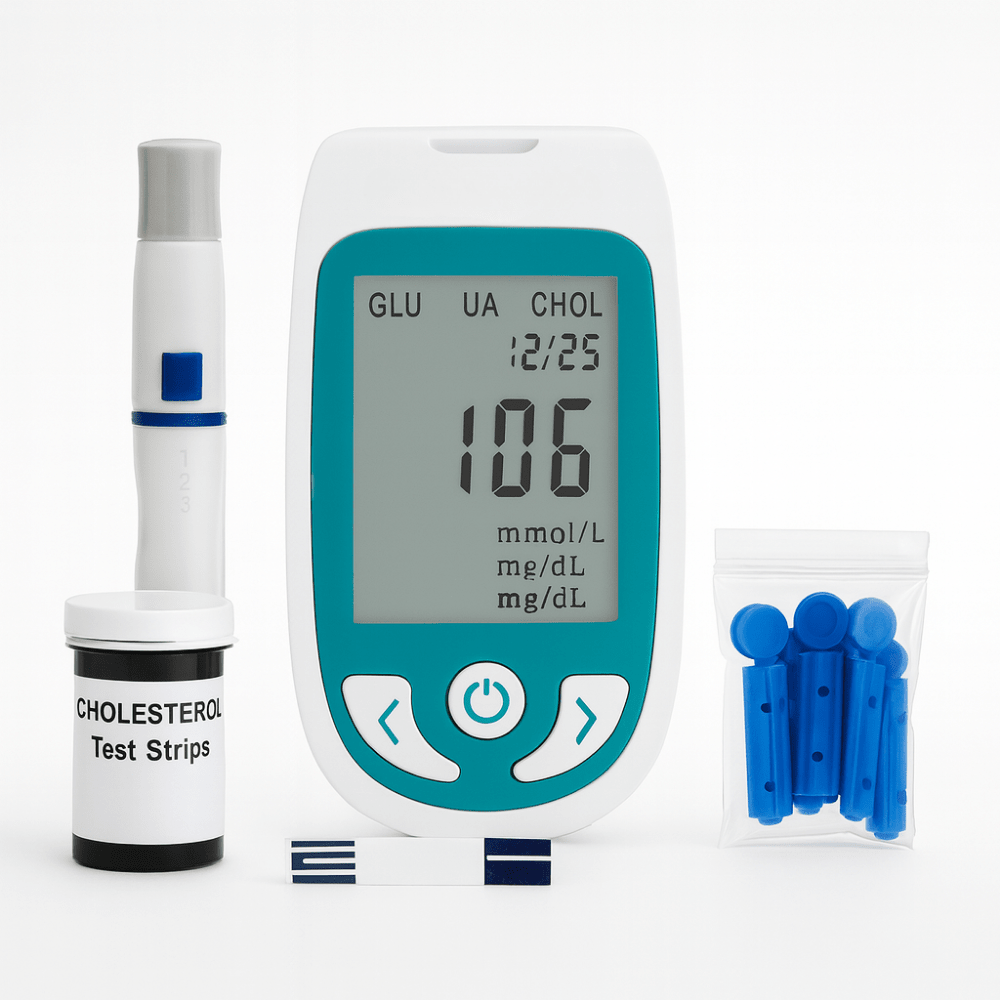 Cholesterol & Glucose Test Kit — Home Monitor 2