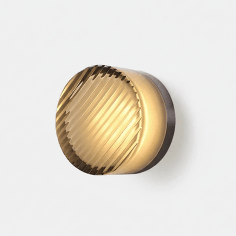 Circular Glass Wall Lamp — Modern LED Sconce 1