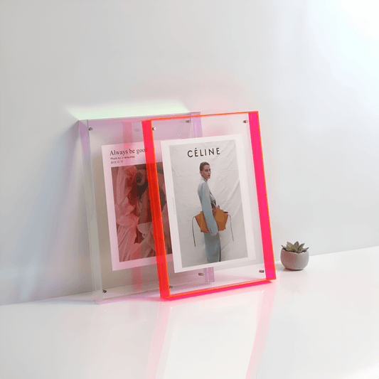 Clear Acrylic Picture Frame — Minimalist Modern Display 1