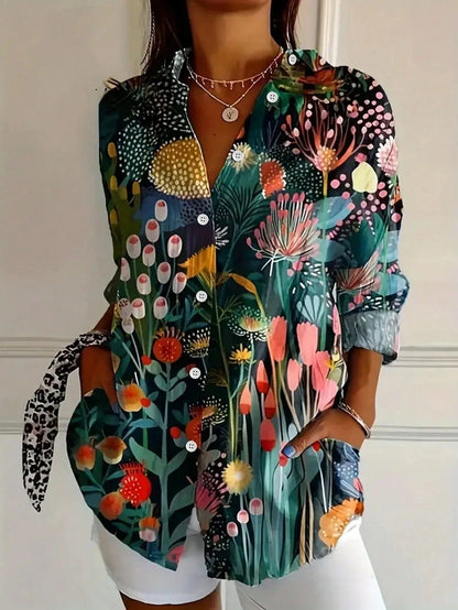 Colorful Printed Blouse with Relaxed Soft Fit 3