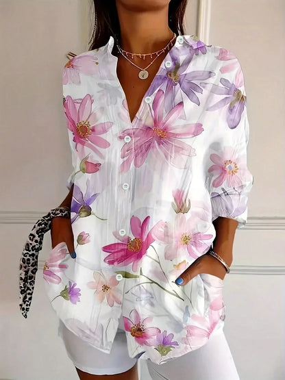 Colorful Printed Blouse with Relaxed Soft Fit 4