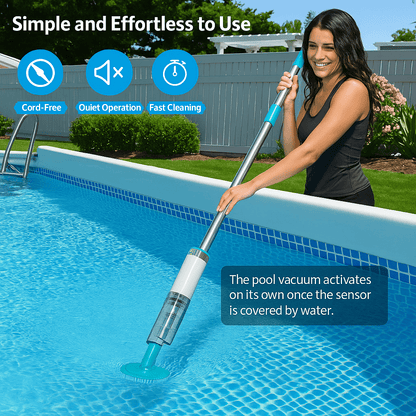 Cordless 3-in-1 Pool Vacuum — Rechargeable Cleaner 2