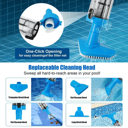 Cordless 3-in-1 Pool Vacuum — Rechargeable Cleaner 7