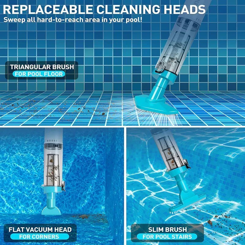 Cordless 3-in-1 Pool Vacuum — Rechargeable Cleaner 8