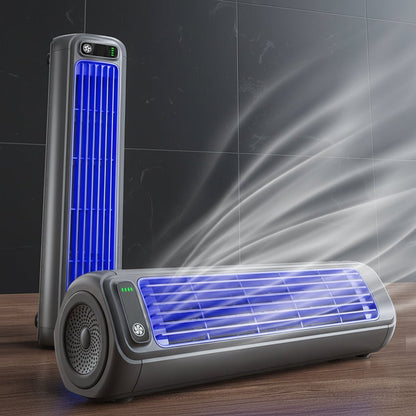 Cordless Portable Air Cooler — Rotating Airflow, USB 1