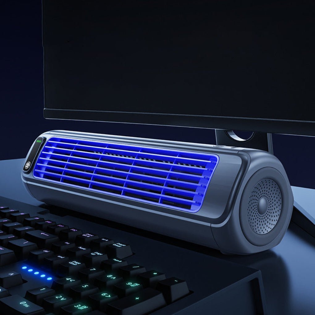 Cordless Portable Air Cooler — Rotating Airflow, USB 3