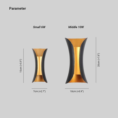 Curved LED Wall Light — IP65 Waterproof Outdoor 7