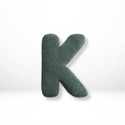 Velvet Alphabet Throw Pillow — Letters A to Z