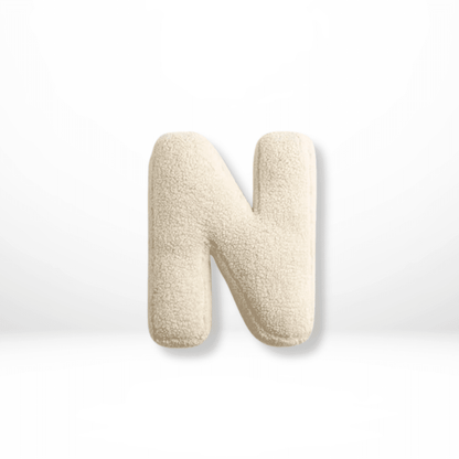 Velvet Alphabet Throw Pillow — Letters A to Z
