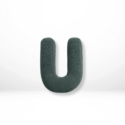 Velvet Alphabet Throw Pillow — Letters A to Z