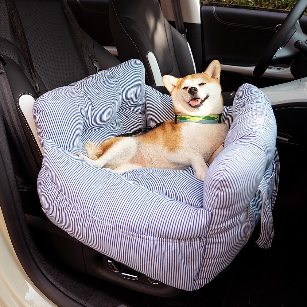 Dog Car Seat Bed with Washable Cover & Adjustable Straps 13