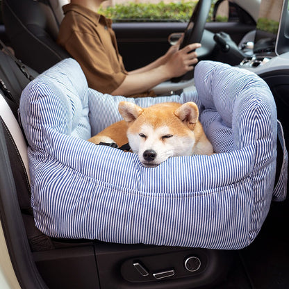 Dog Car Seat Bed with Washable Cover & Adjustable Straps 4