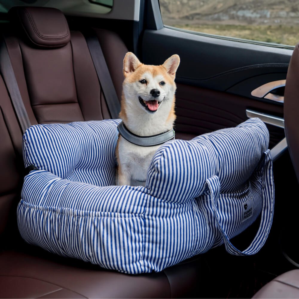 Dog Car Seat Bed with Washable Cover & Adjustable Straps 5