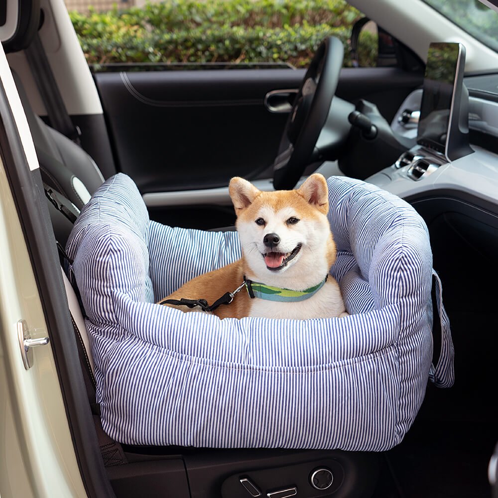 Dog Car Seat Bed with Washable Cover & Adjustable Straps 8