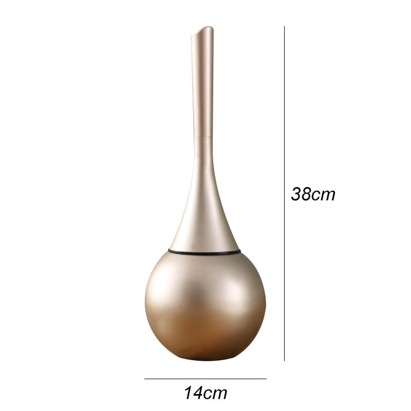 Elegant Toilet Brush With Space-Saving Base 10