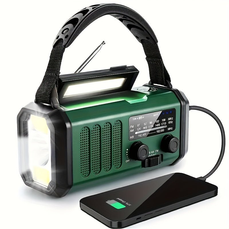 Emergency Radio — Solar Hand Crank with USB Charging 1