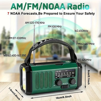 Emergency Radio — Solar Hand Crank with USB Charging 3