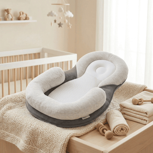 Ergonomic Baby Pillow — Safe Back-Sleep Head Support 1