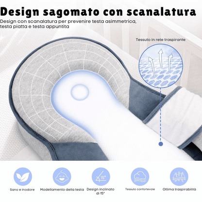 Ergonomic Baby Pillow — Safe Back-Sleep Head Support 10