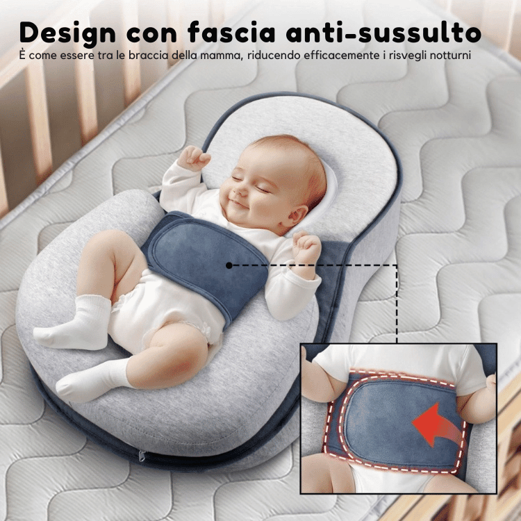Ergonomic Baby Pillow — Safe Back-Sleep Head Support 5