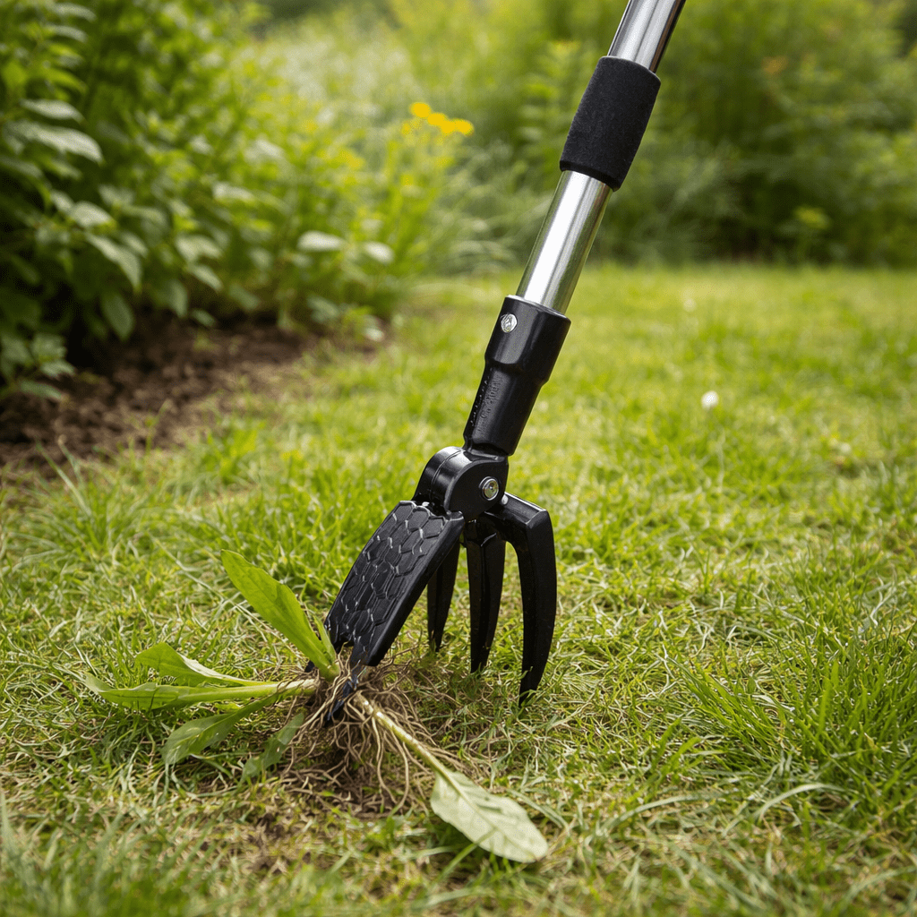 Ergonomic Stand-Up Weed Puller — Garden Root Remover 1
