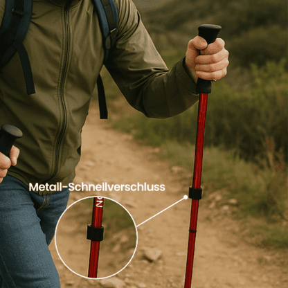 Foldable Adjustable Trekking Poles, Anti-Slip 8