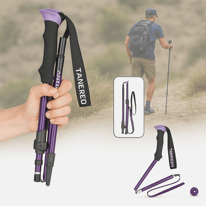 Foldable Trekking Poles — Adjustable Ergonomic Grip 1