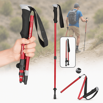 Foldable Trekking Poles — Adjustable Ergonomic Grip 4