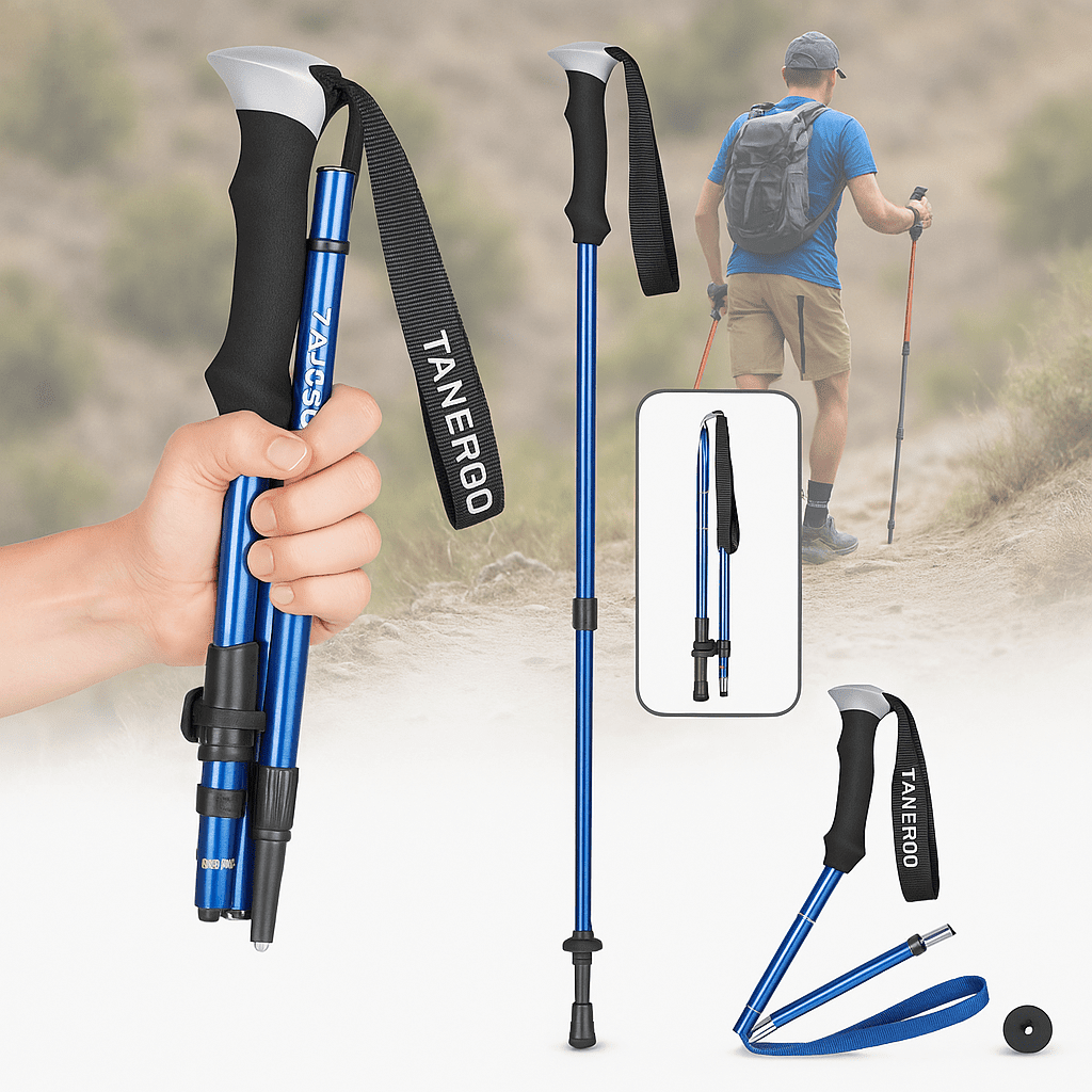 Foldable Trekking Poles — Adjustable Ergonomic Grip 5