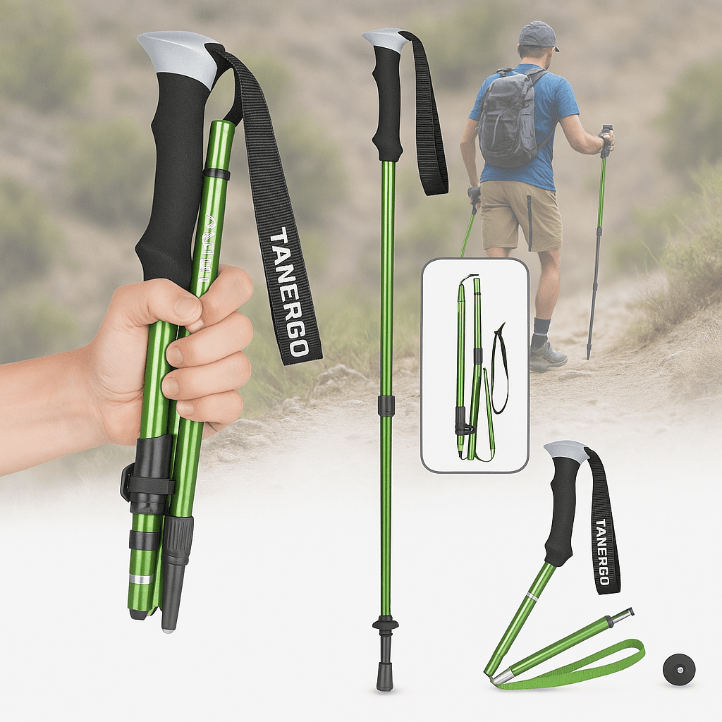 Foldable Trekking Poles — Adjustable Ergonomic Grip 7