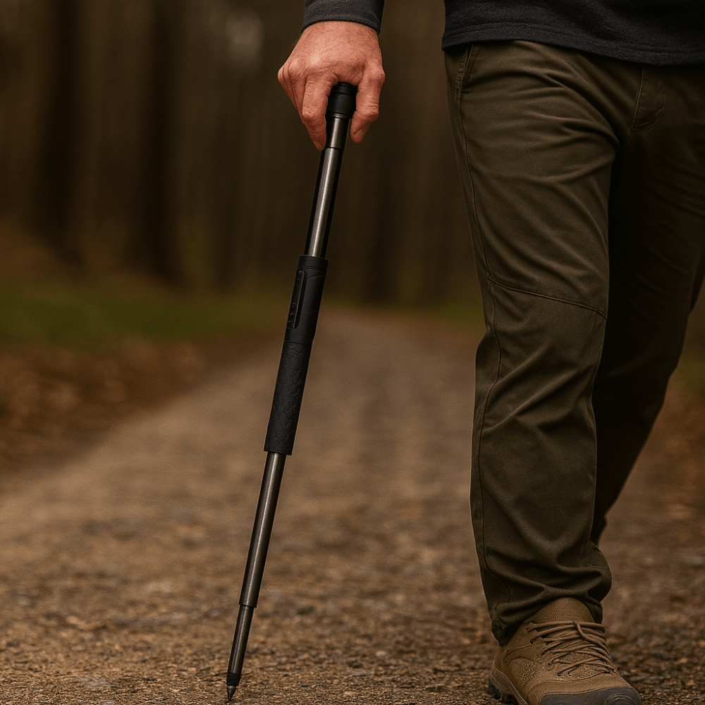 Folding Trekking Pole — Auto Pop-Up Alloy Walking Stick 1