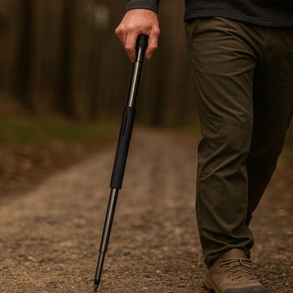 Folding Trekking Pole — Auto Pop-Up Alloy Walking Stick 1