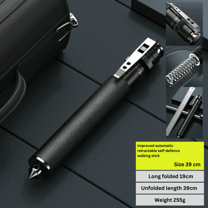 Folding Trekking Pole — Auto Pop-Up Alloy Walking Stick 8